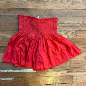 Red “Koch” skirt
